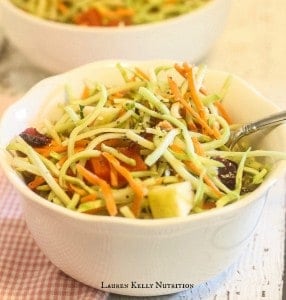 Broccoli Slaw with Chia Balsamic Vinaigrette - chia recipe