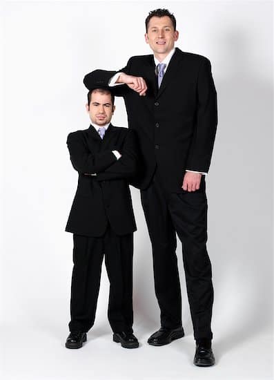 short man tall man