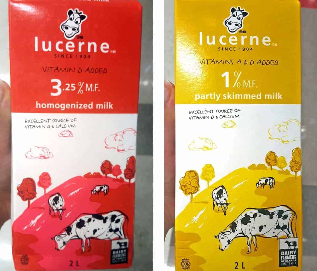 Milk alternatives - cow's milk