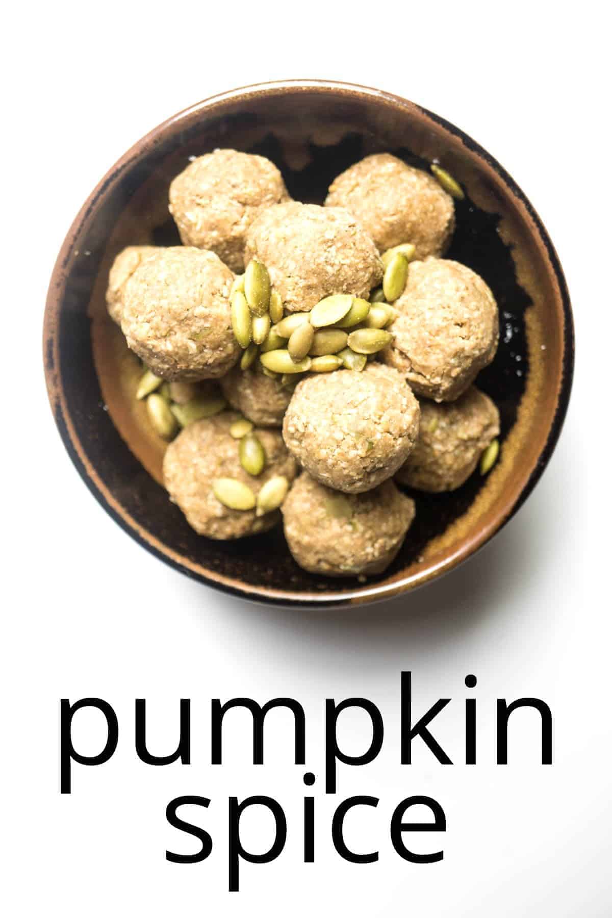 energy balls pumpkin spice