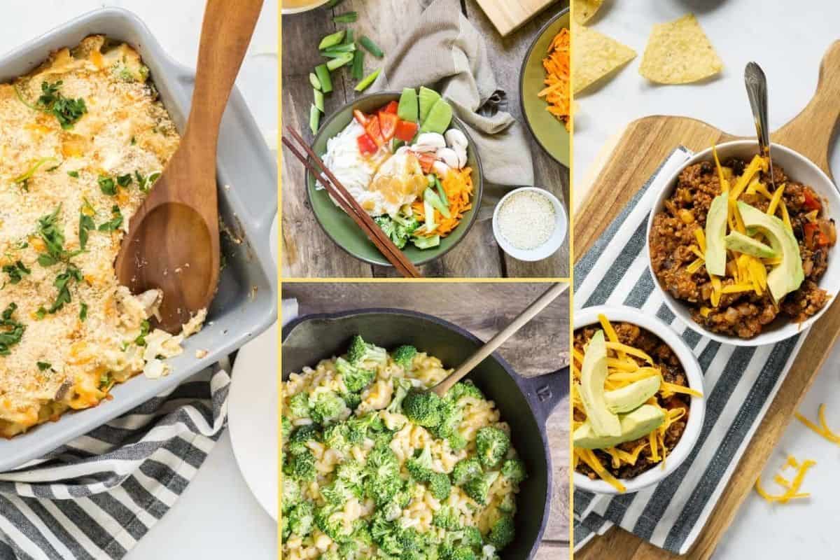 a Collage of photos for the supper club meal plan number 14