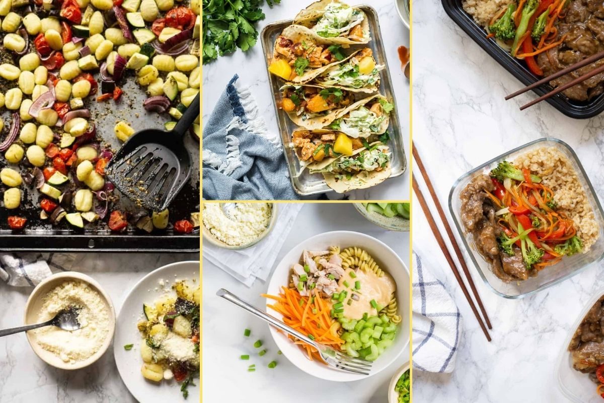 a Collage of photos for the supper club meal plan number 15