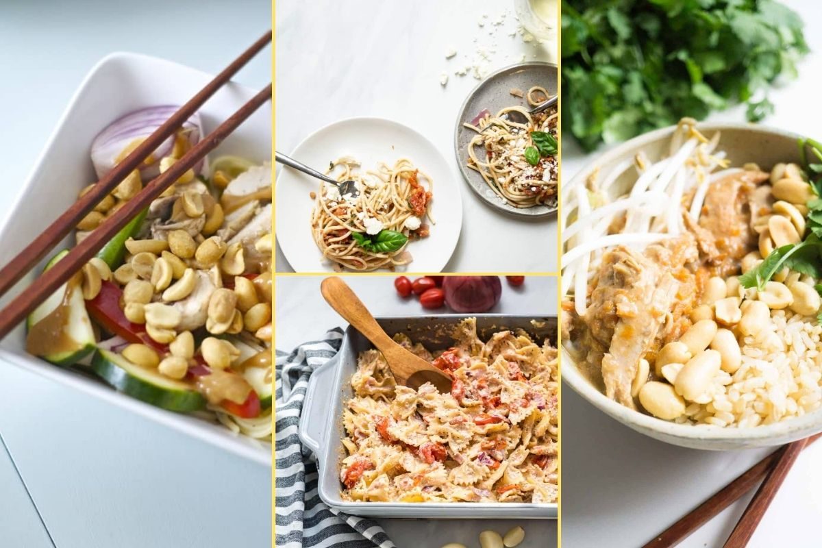 a Collage of photos for the supper club meal plan number 19