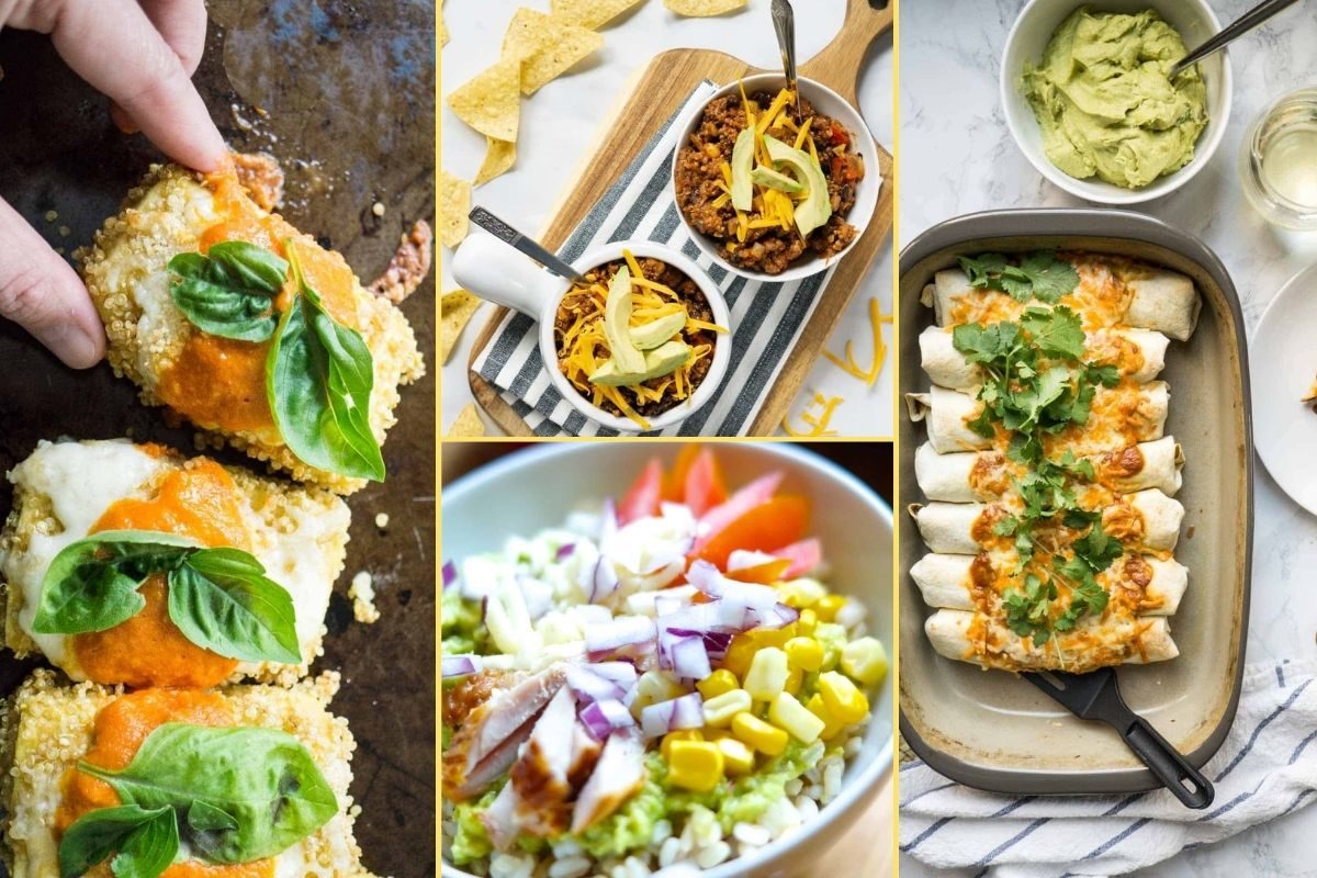 a Collage of photos for the supper club meal plan number 21