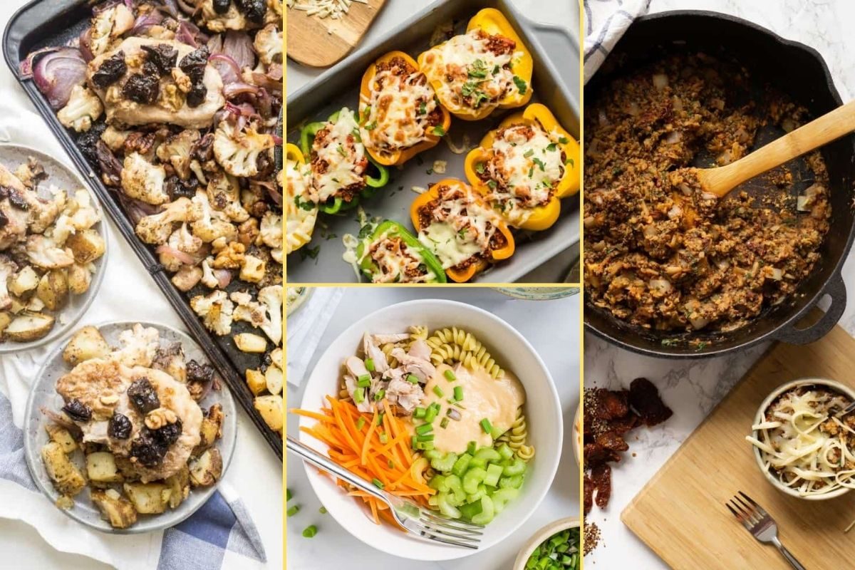 a Collage of photos for the supper club meal plan number 22