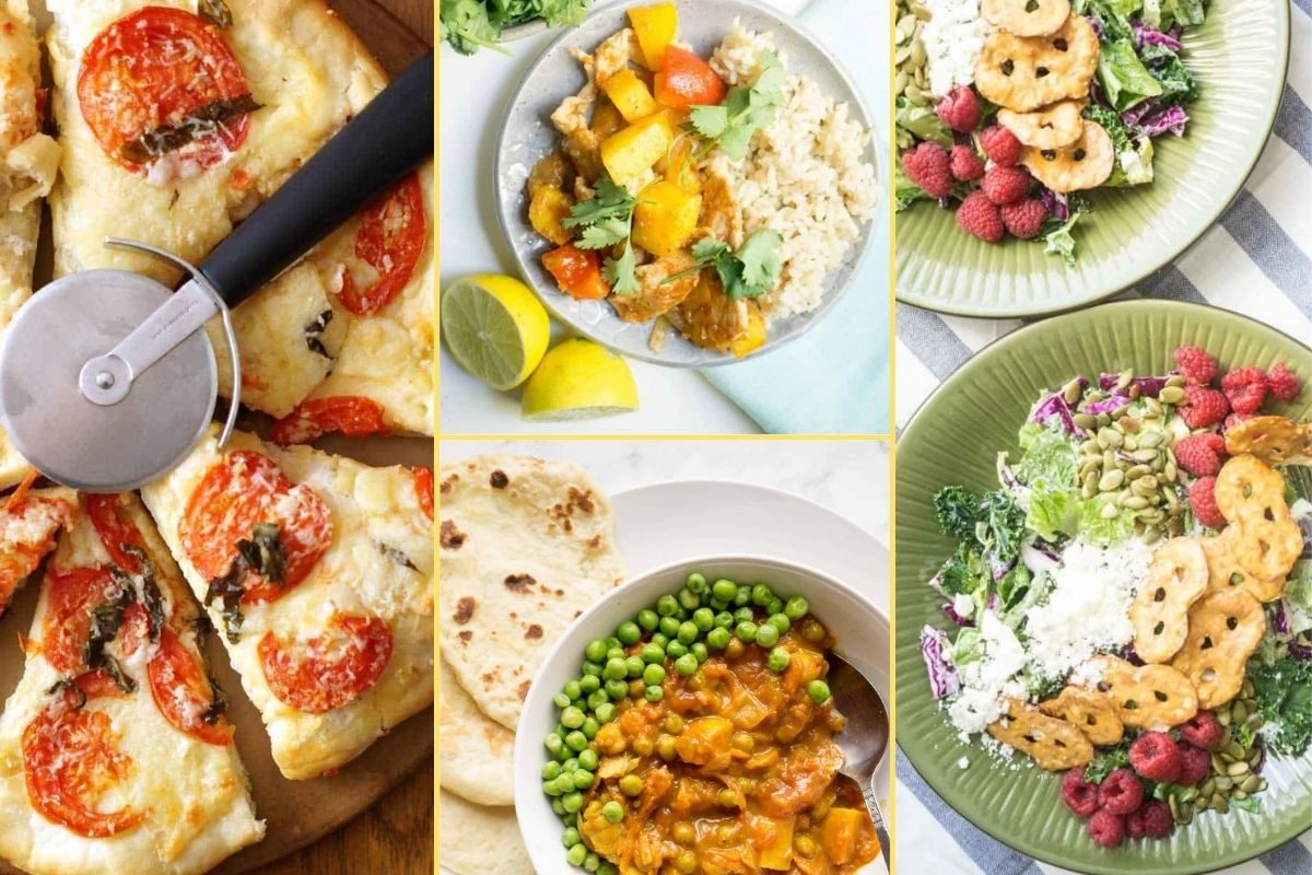 a Collage of photos for the supper club meal plan number 27