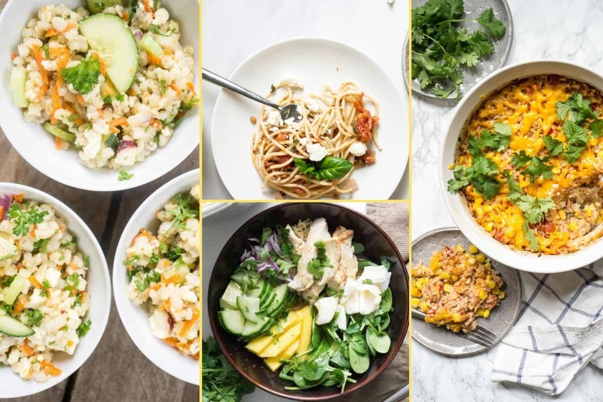 a Collage of photos for the supper club meal plan number 28