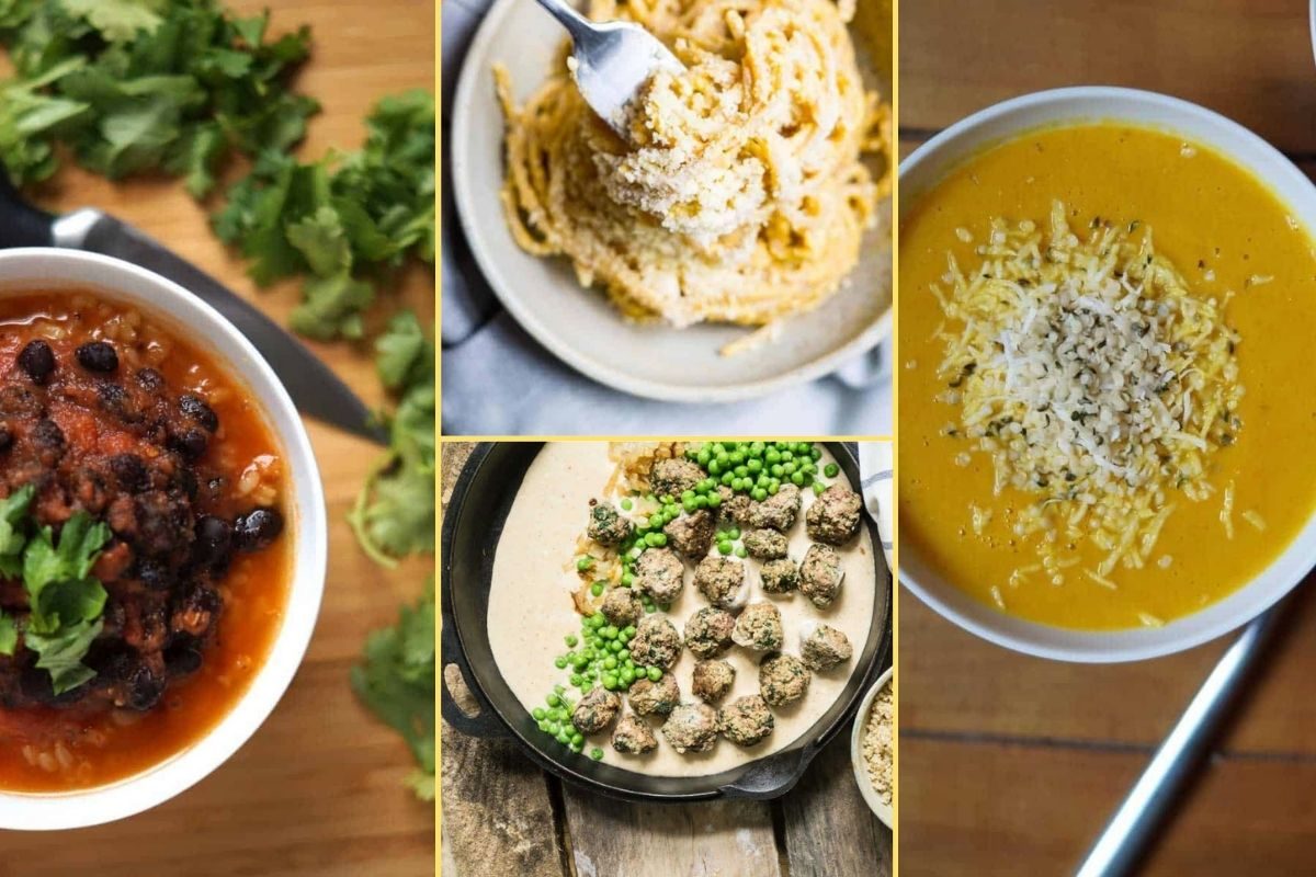 a Collage of photos for the supper club meal plan number 30