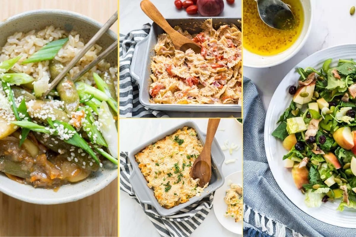 a Collage of photos for the supper club meal plan number 31