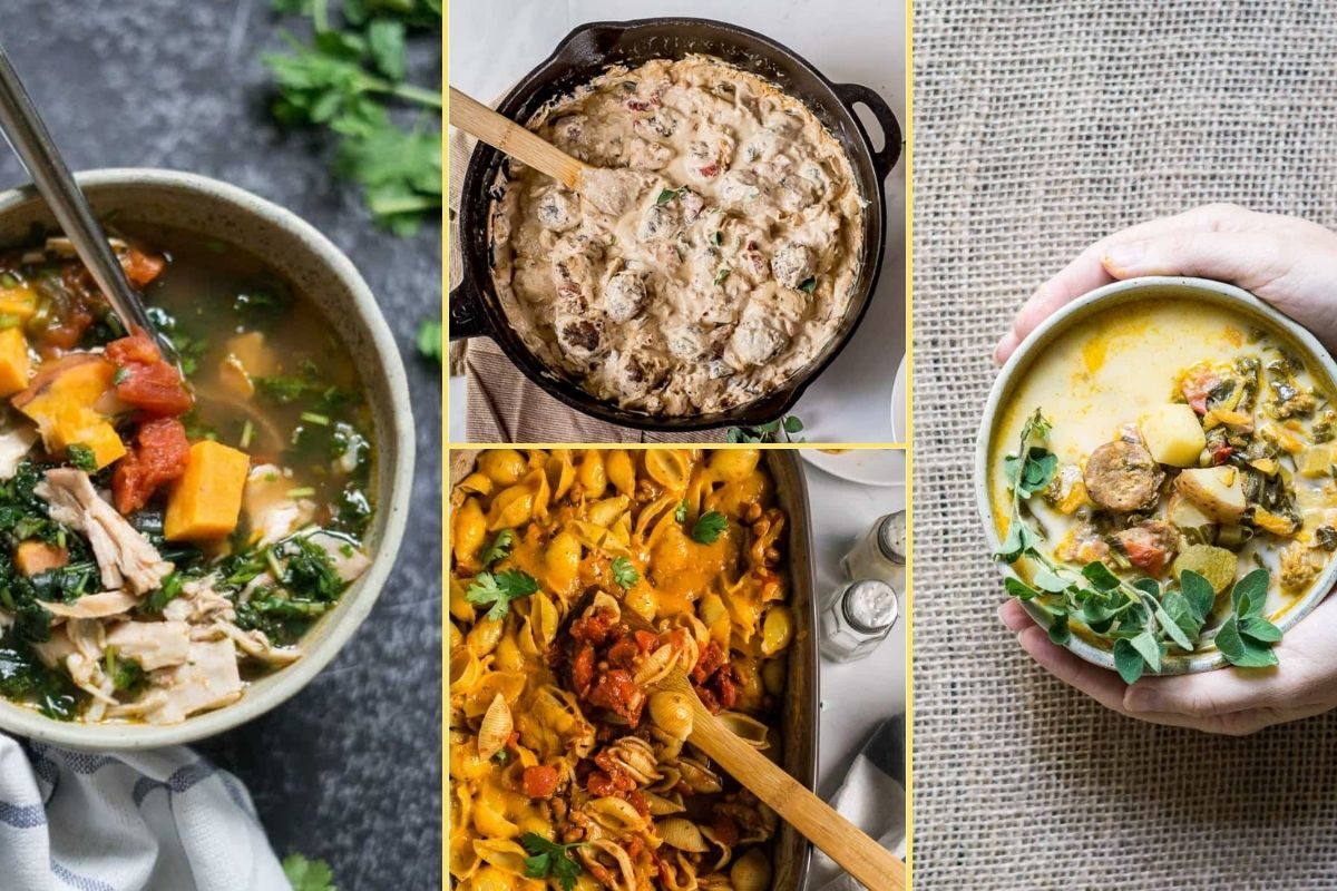 a Collage of photos for the supper club meal plan number 32