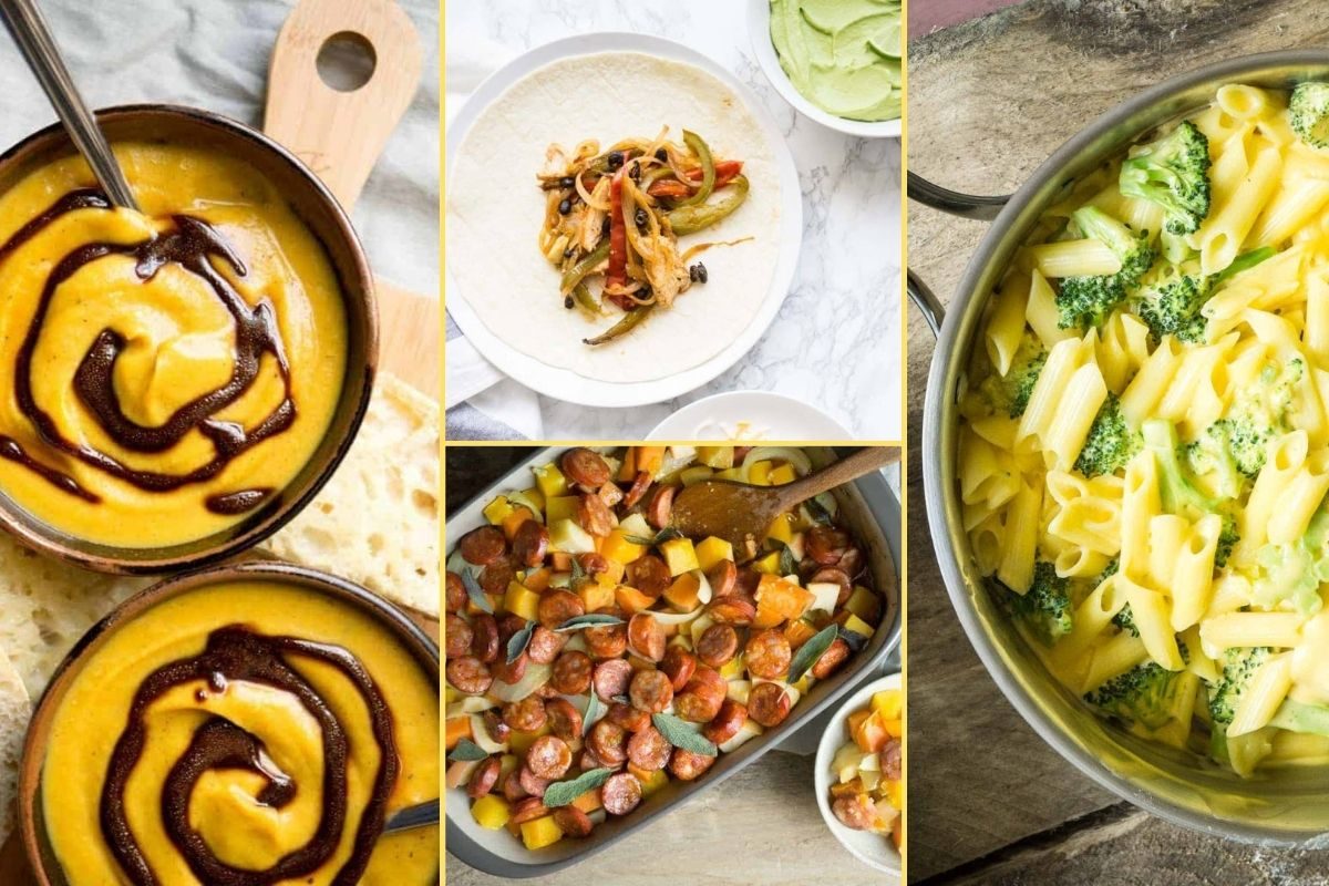 a Collage of photos for the supper club meal plan number 33
