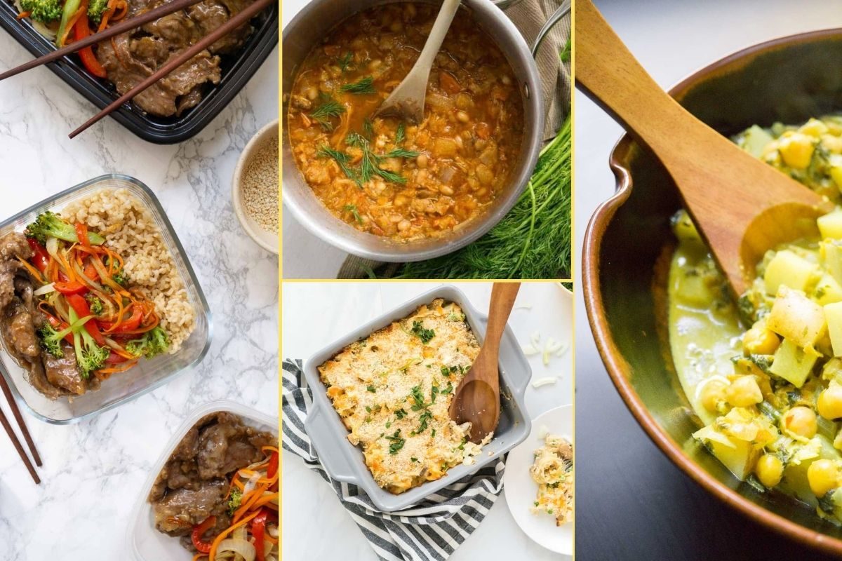 a Collage of photos for the supper club meal plan number 37