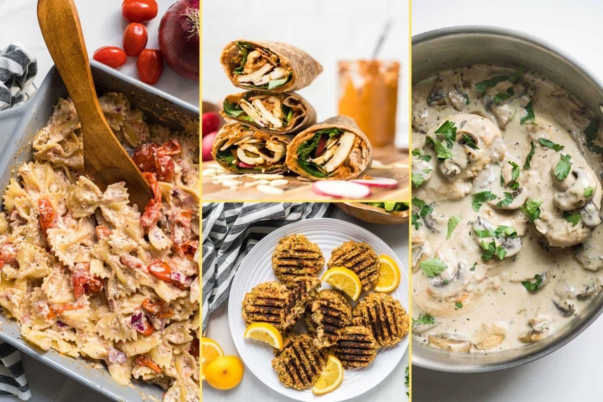 a Collage of photos for the supper club meal plan number 43