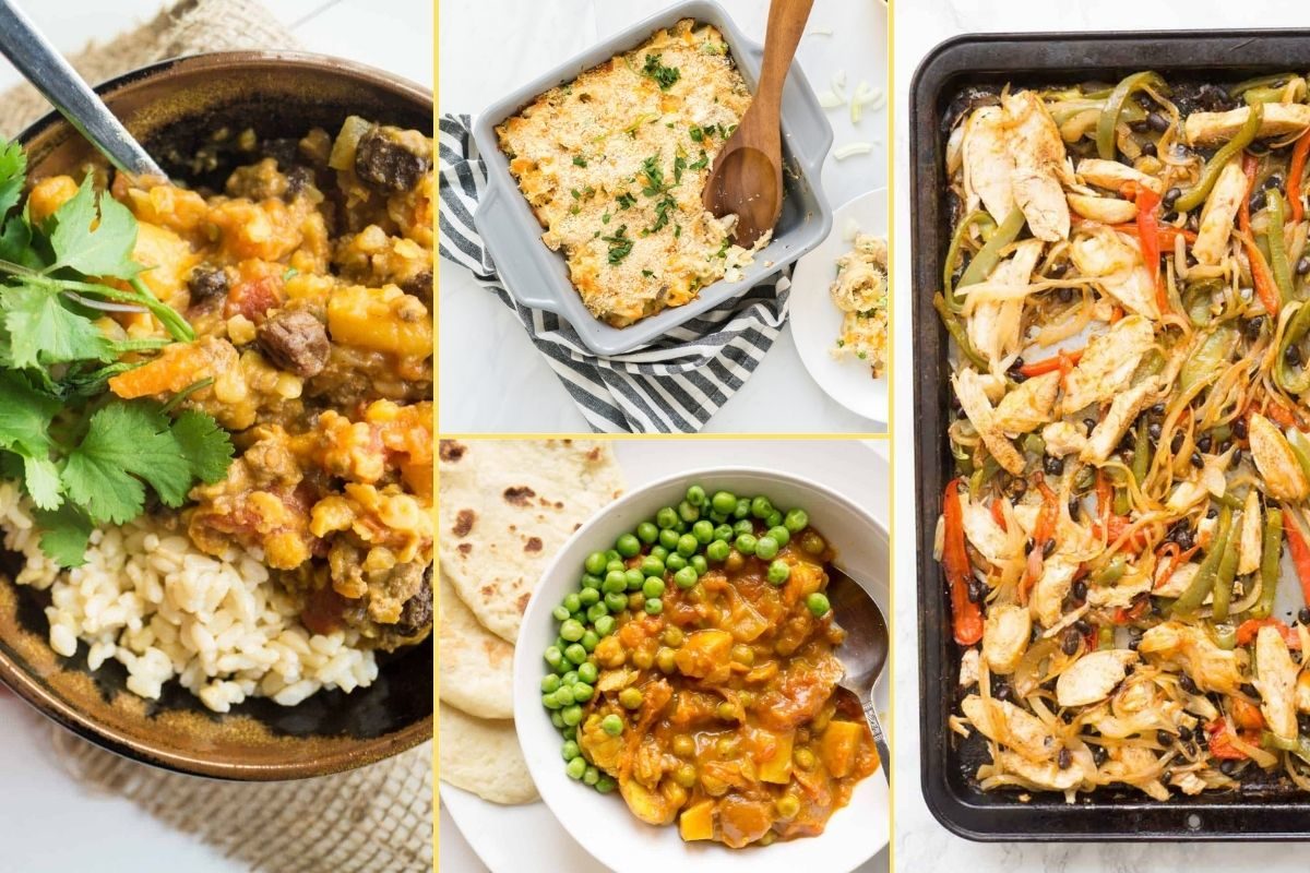 a Collage of photos for the supper club meal plan number 46