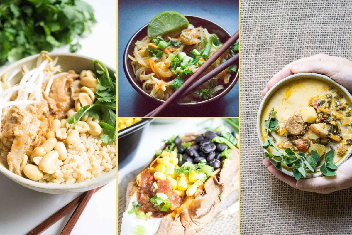 a Collage of photos for the supper club meal plan number 47