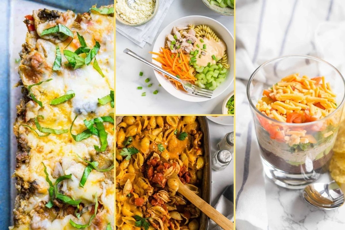 a Collage of photos for the supper club meal plan number 48