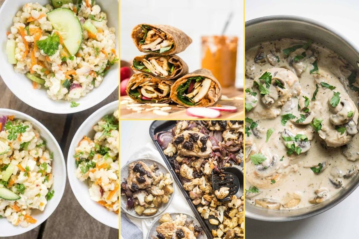 a Collage of photos for the supper club meal plan number 53