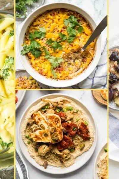 a Collage of photos for the supper club meal plan number 87